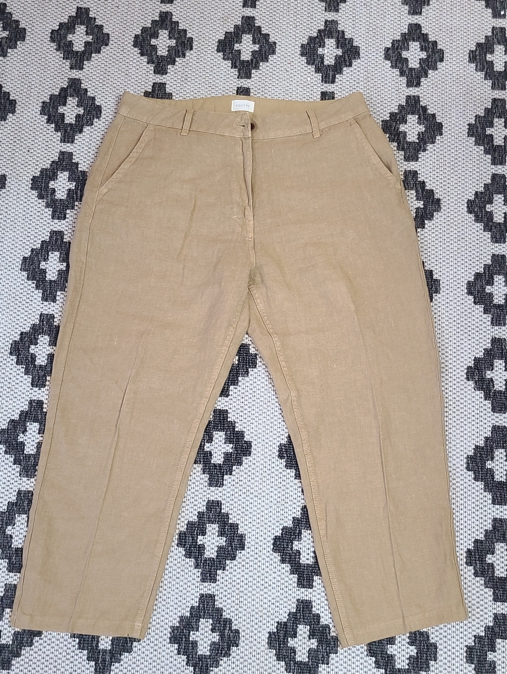 POETRY Linen Blend Tan  Pants Size 14